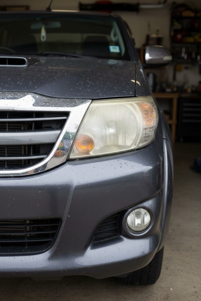 Headlight restoration inspection
